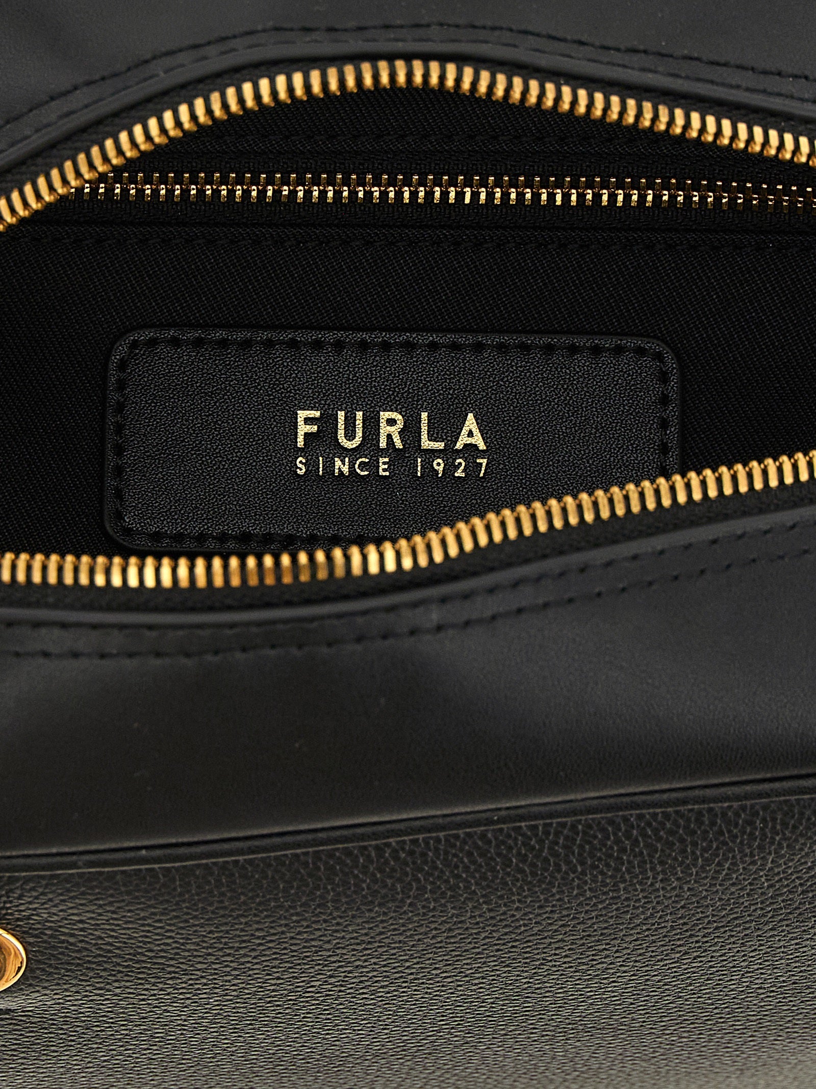 Furla Black Calfskin Handbag