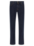 Jacob Cohen Blue Cotton Slim Fit Jeans