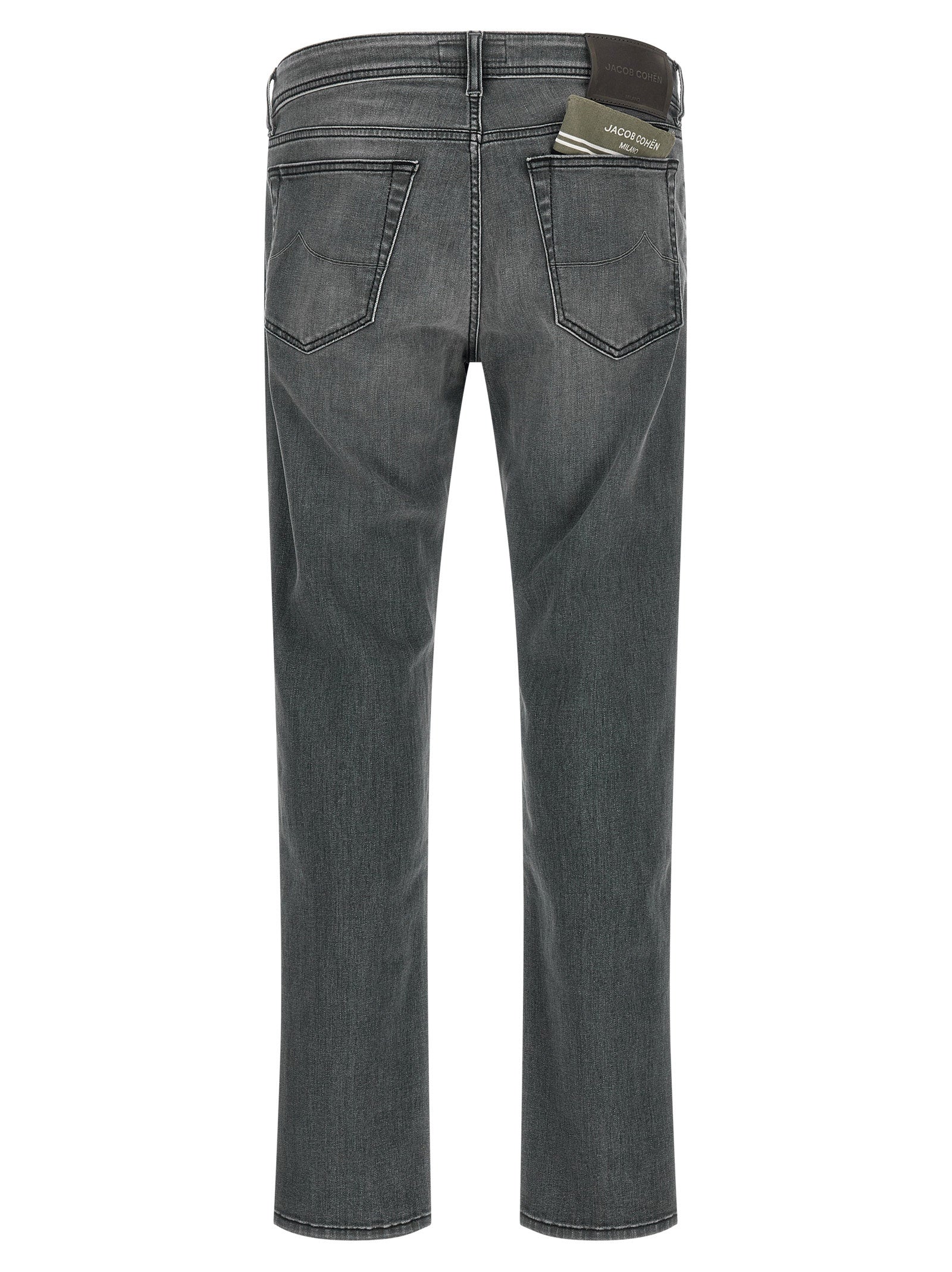 Jacob Cohen Gray Cotton Slim Fit Jeans