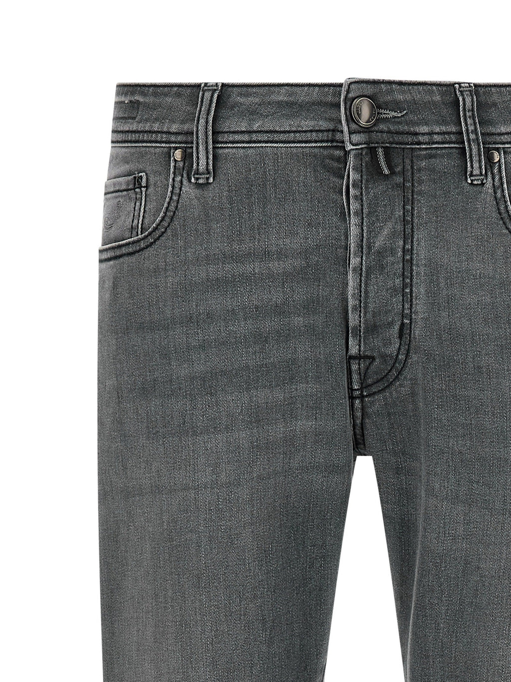 Jacob Cohen Gray Cotton Slim Fit Jeans