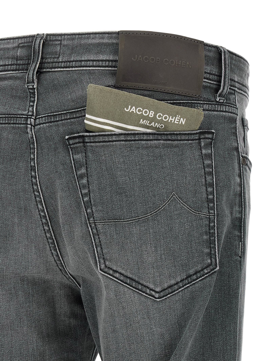 Jacob Cohen Gray Cotton Slim Fit Jeans