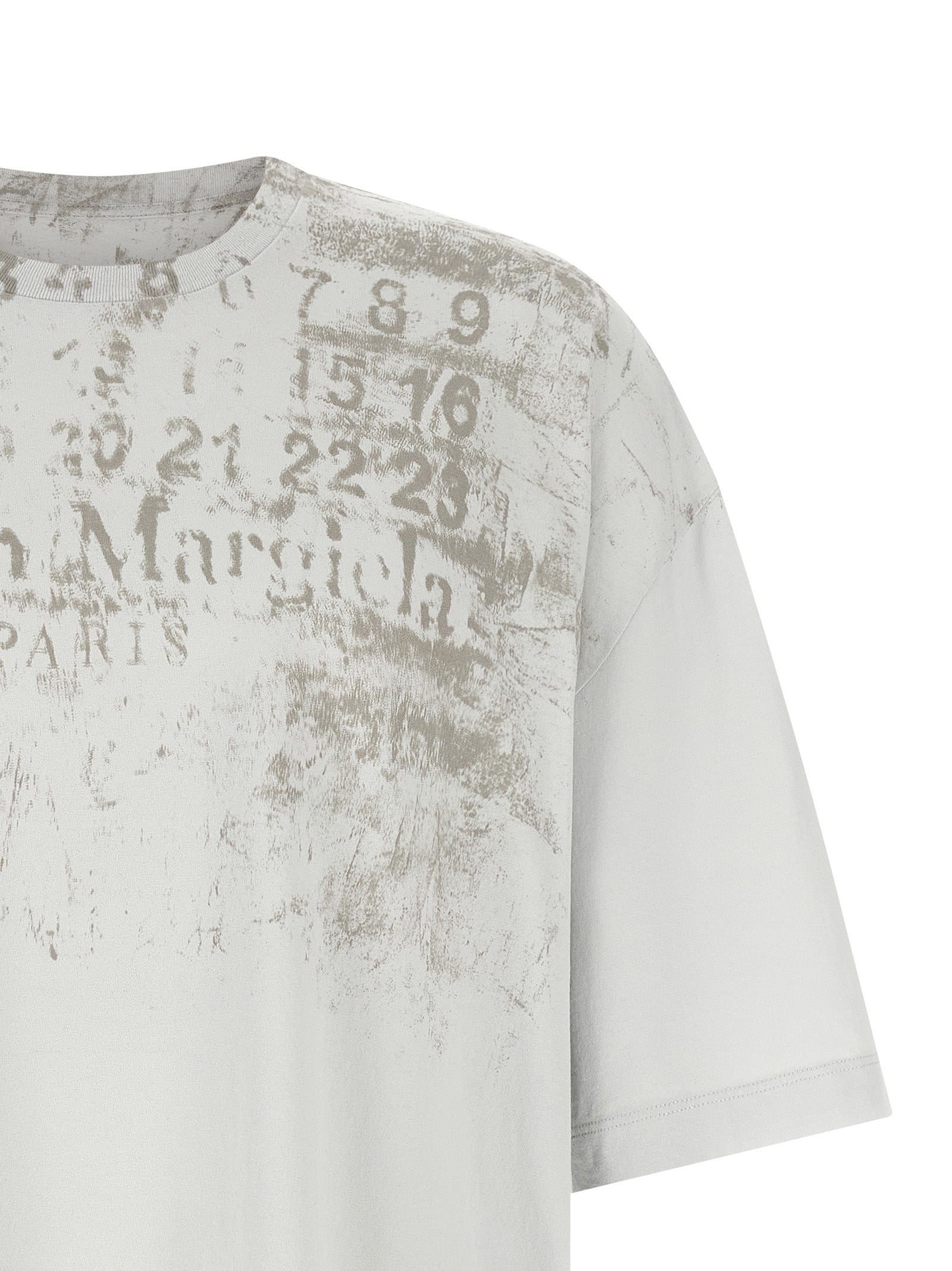 Maison Margiela Gray Cotton T-Shirt