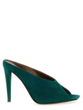 Giuseppe Zanotti Bicolor Suede Leather Stiletto Heel Sandals