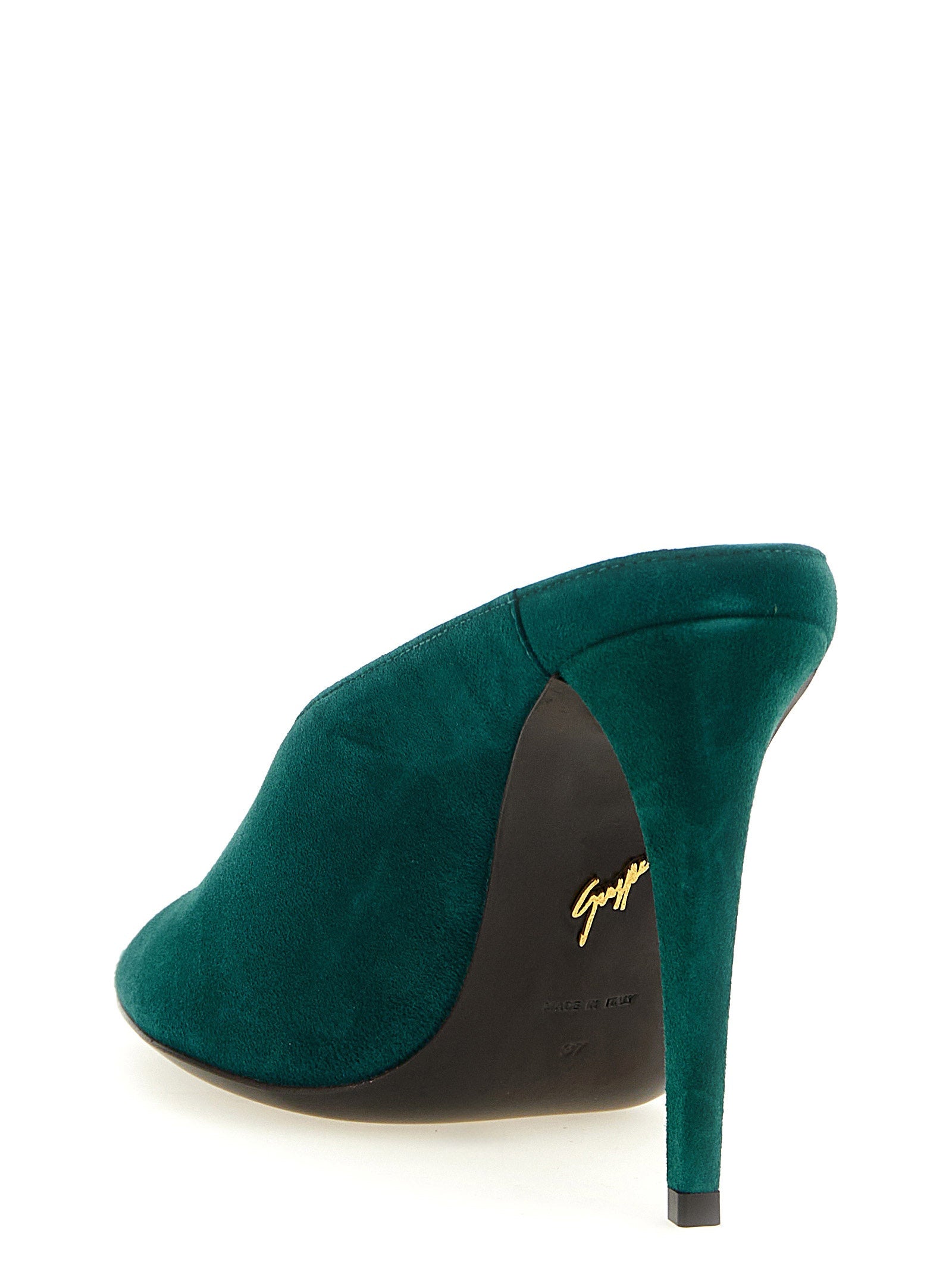Giuseppe Zanotti Bicolor Suede Leather Stiletto Heel Sandals