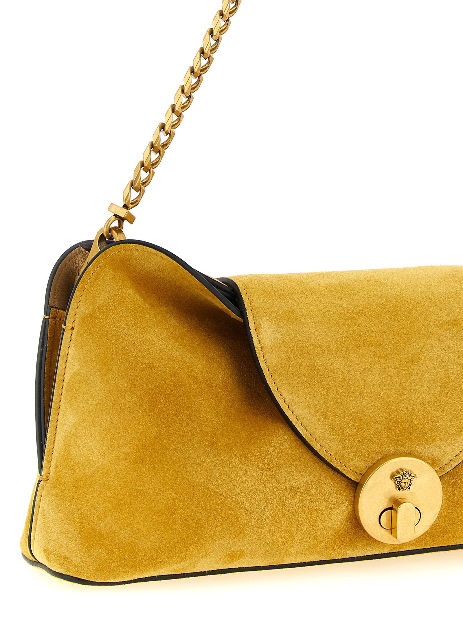 Versace Bicolor Calfskin Clutch Bag Versace