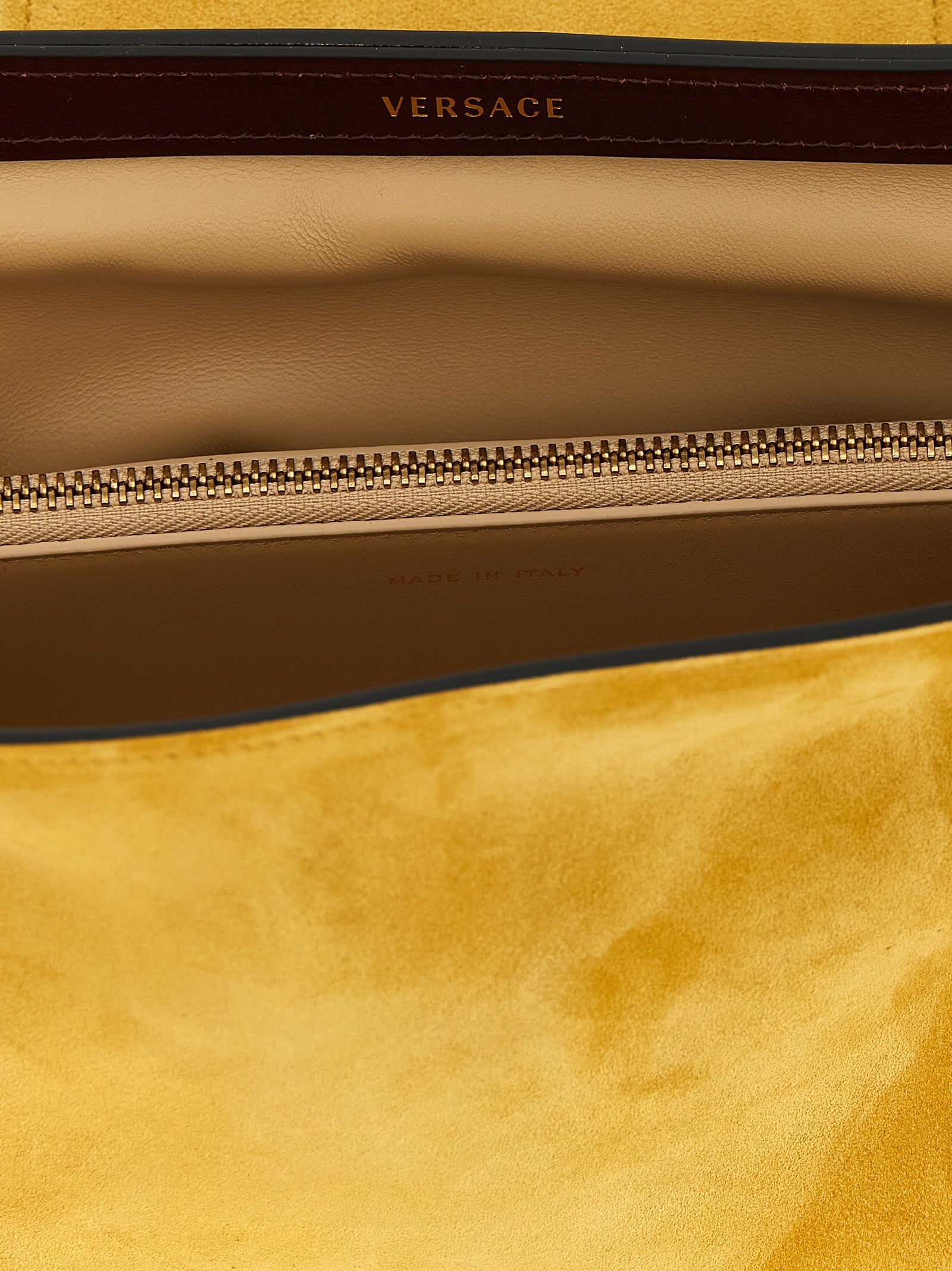 Versace Bicolor Calfskin Clutch Bag Versace