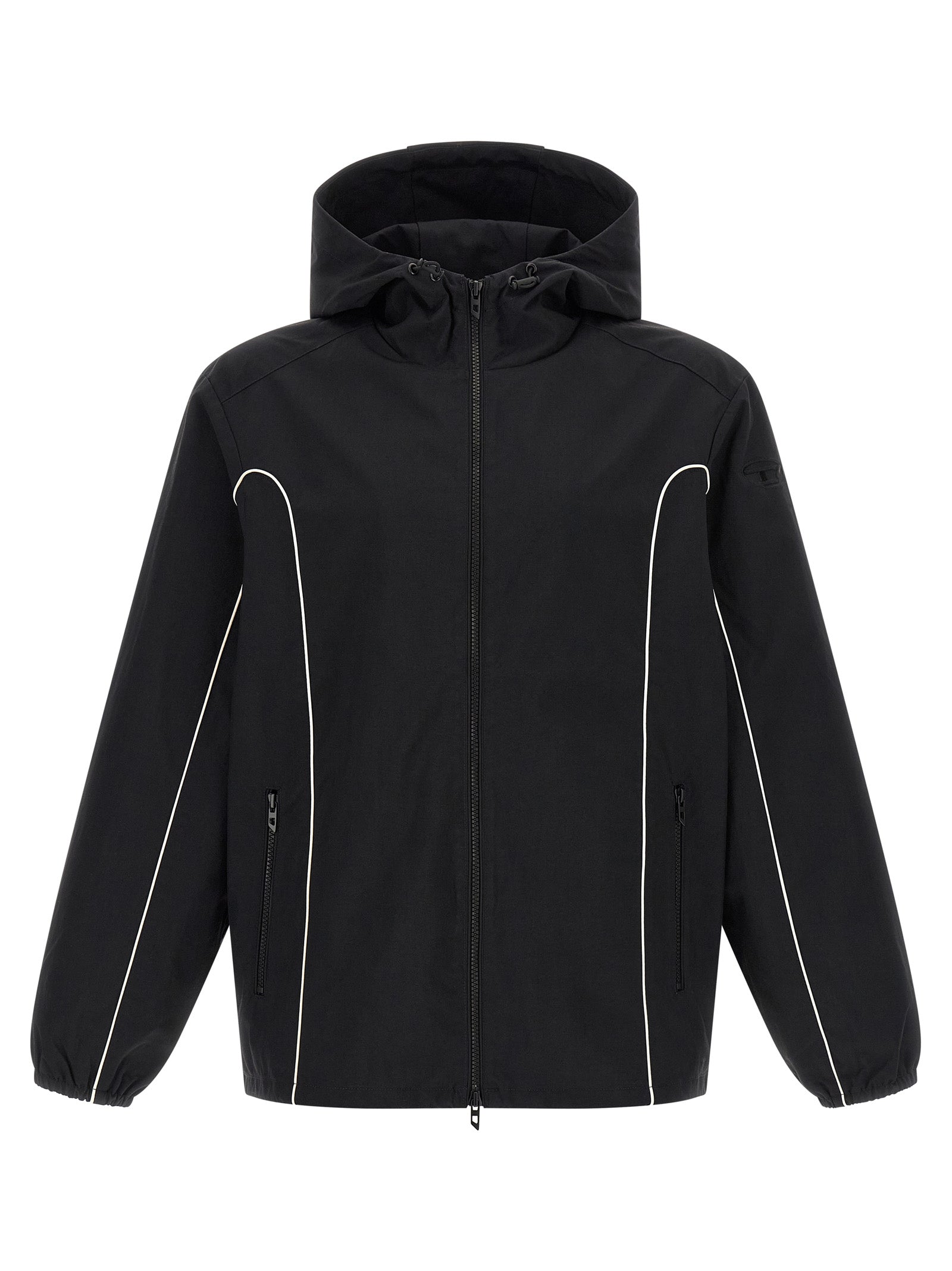 Diesel Black Polyamide Shell Jacket