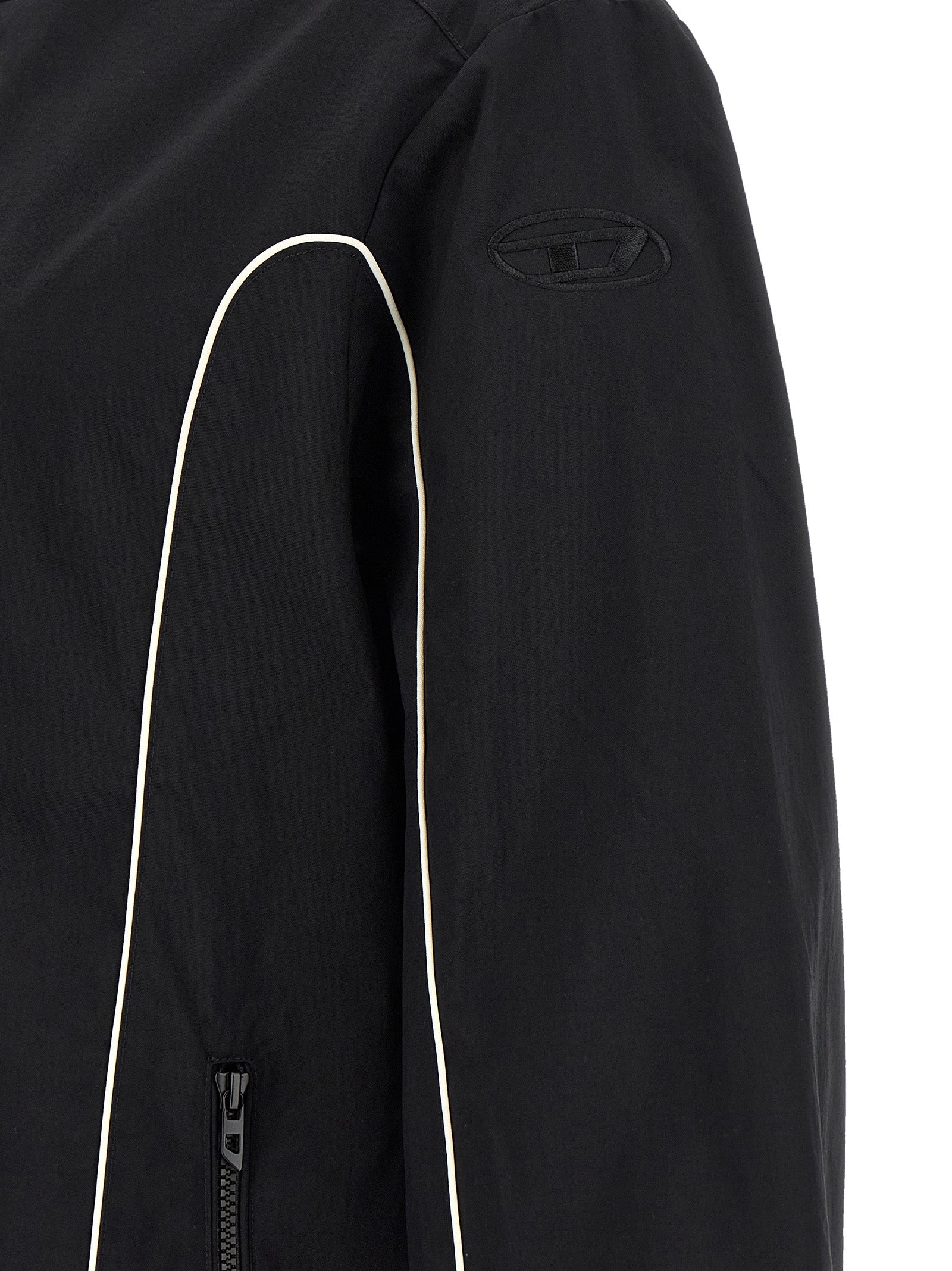 Diesel Black Polyamide Shell Jacket