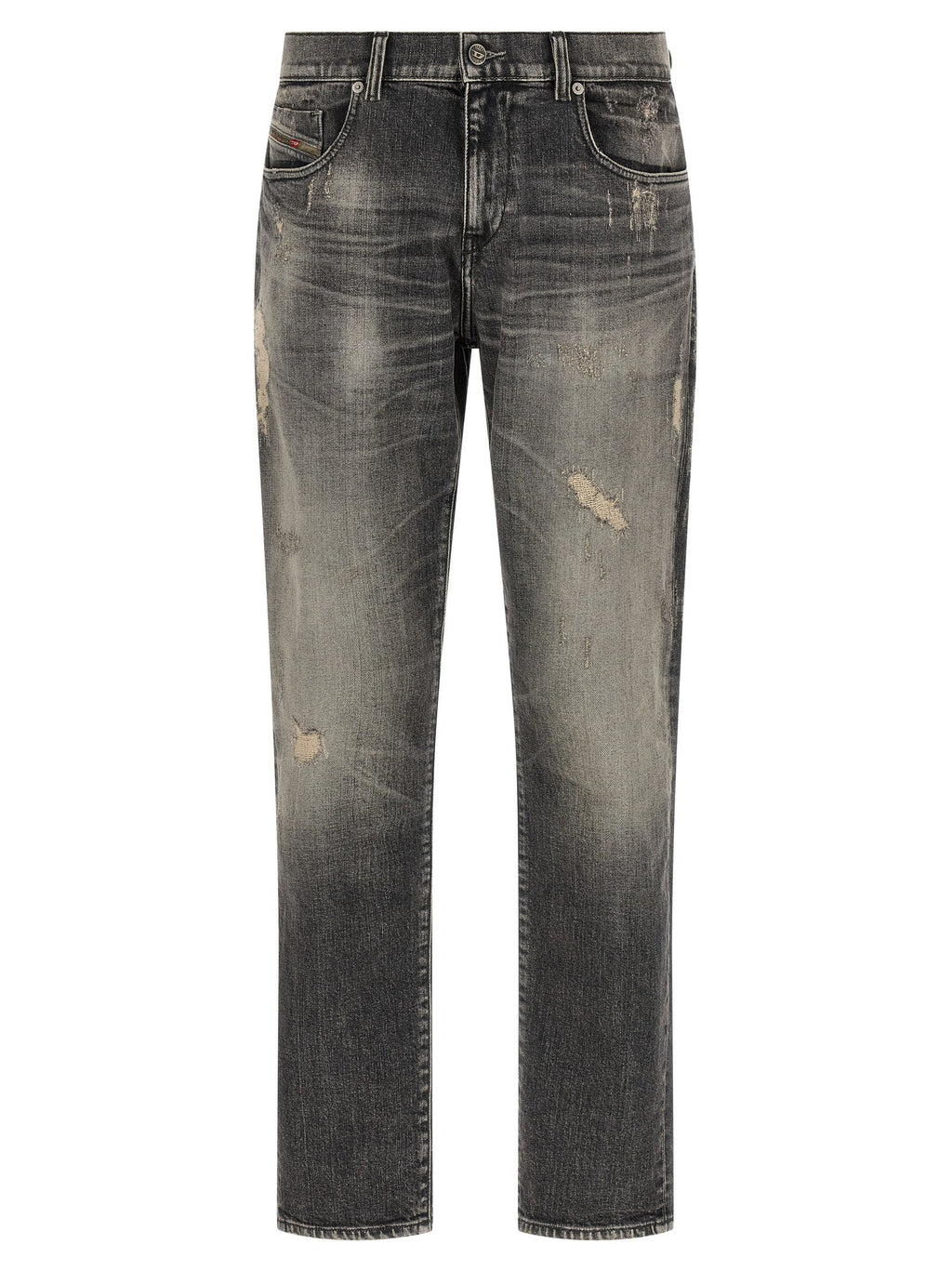 Diesel Gray Cotton Skinny Jeans Diesel