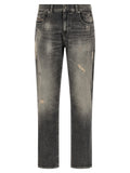 Diesel Gray Cotton Skinny Jeans Diesel