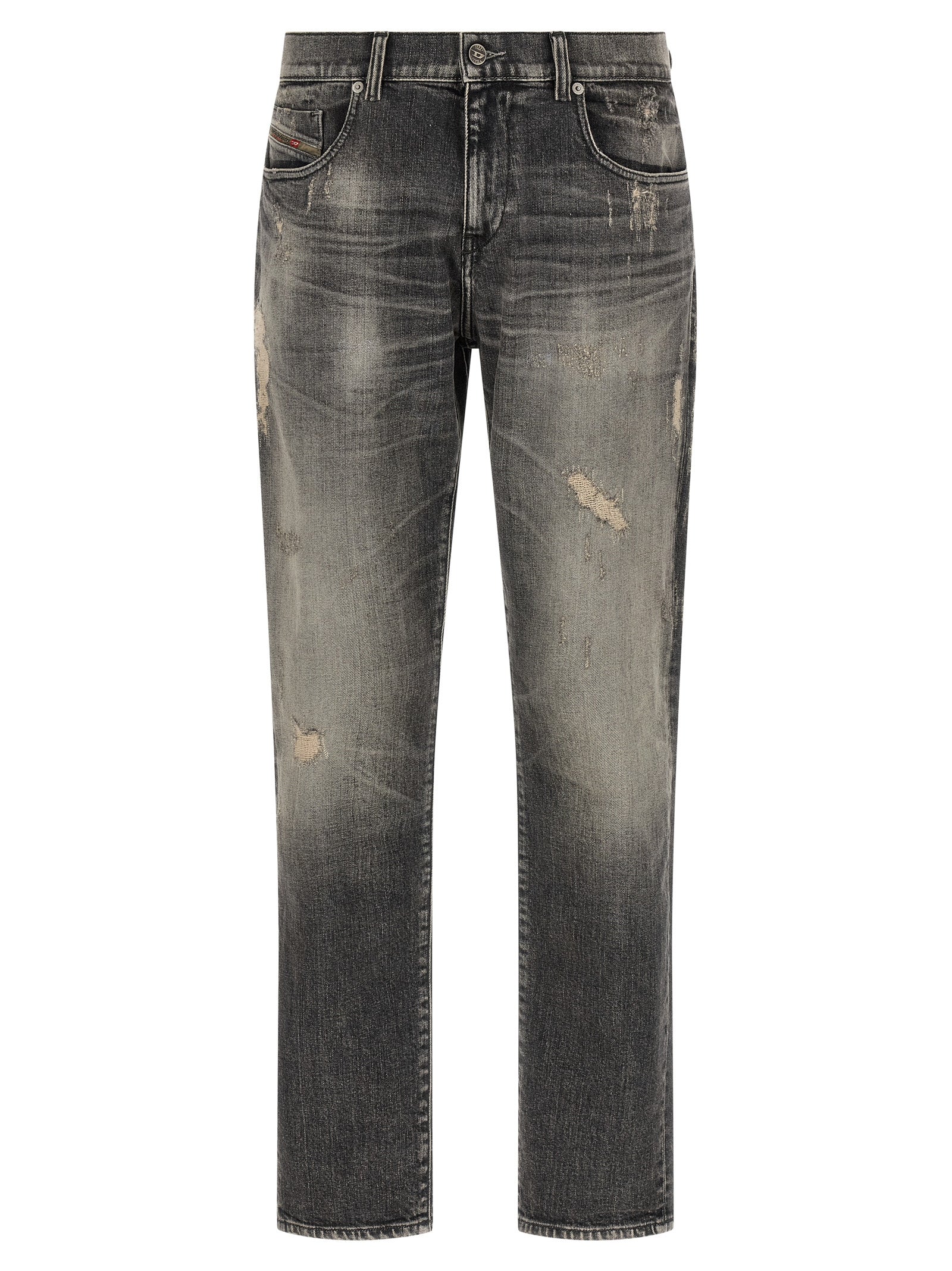 Diesel Gray Cotton Skinny Jeans Diesel