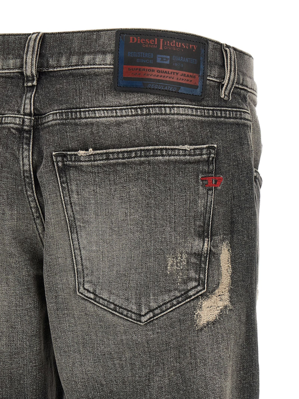 Diesel Gray Cotton Skinny Jeans Diesel