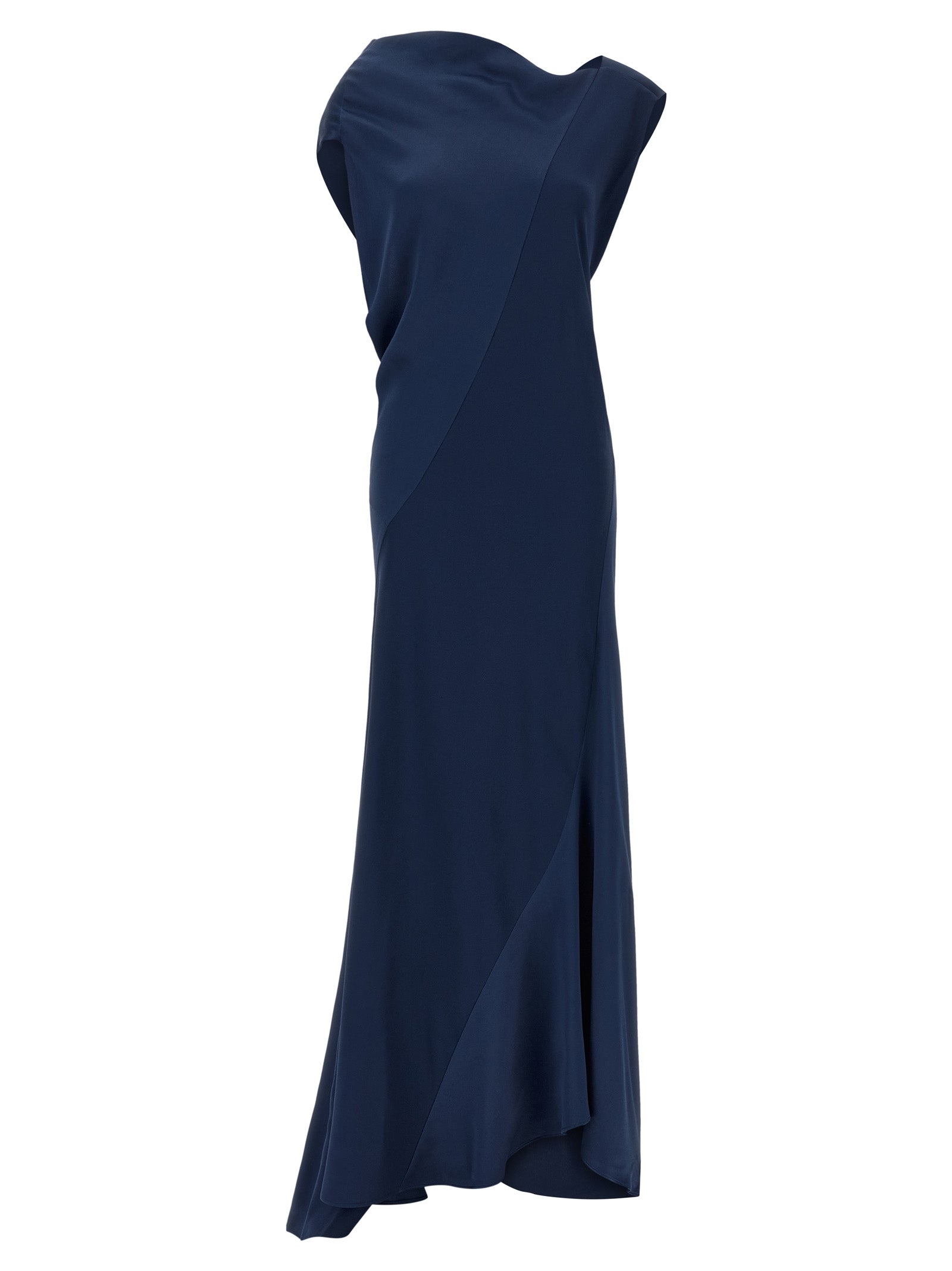 Alberta Ferretti Blue Viscose Long Dress