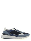 Brunello Cucinelli Blue Calfskin Athletic Sneakers