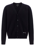 A.P.C. Blue Wool Cardigan