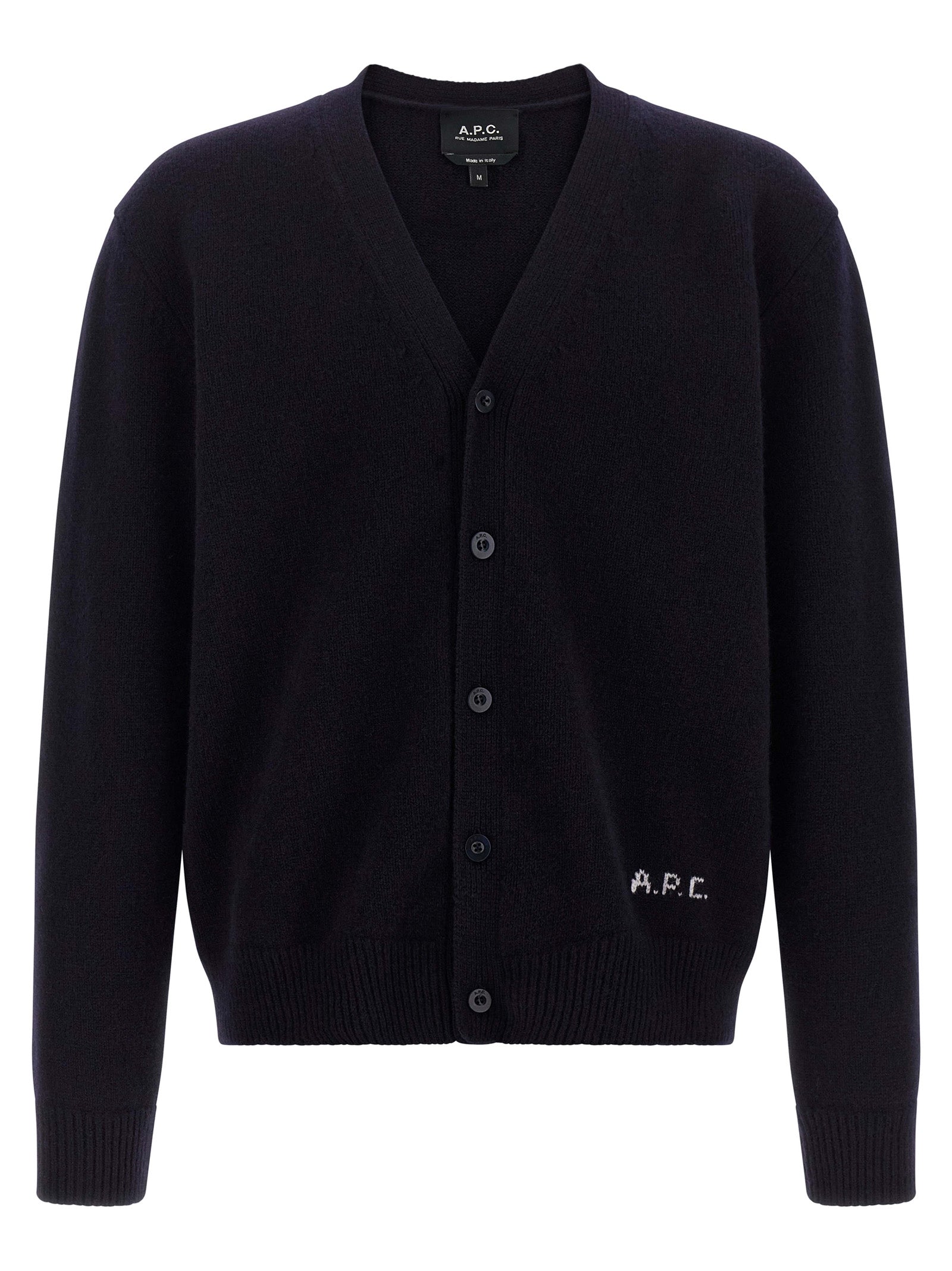 A.P.C. Blue Wool Cardigan