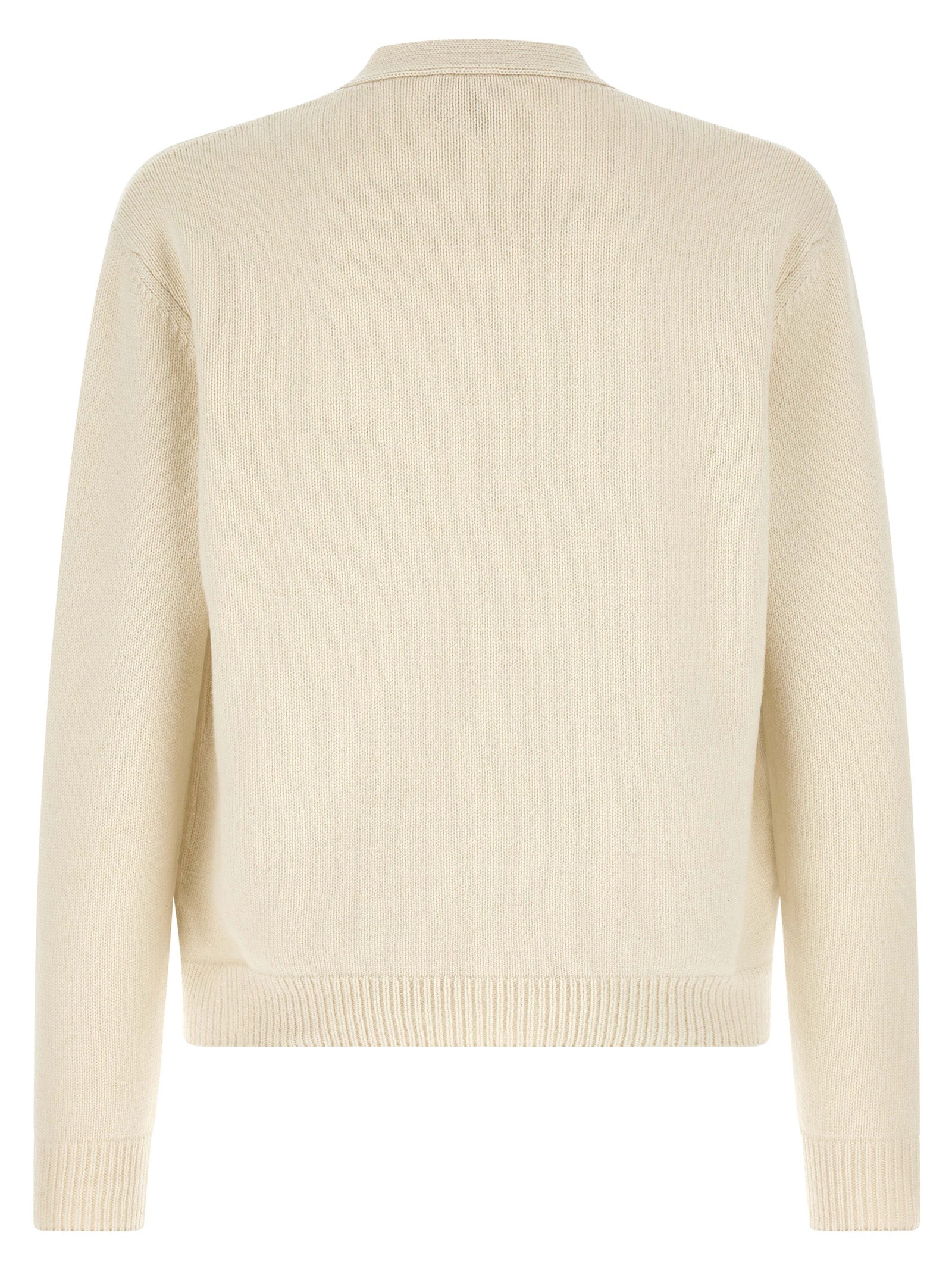 A.P.C. White Wool Cardigan