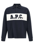 A.P.C. Blue Cotton Polo Shirt