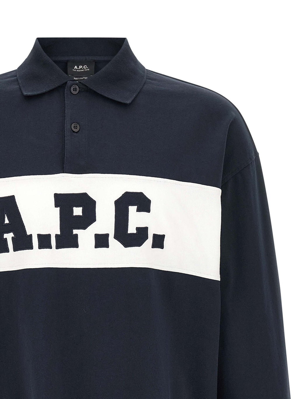 A.P.C. Blue Cotton Polo Shirt