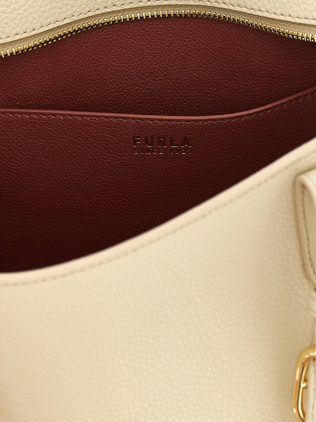 Furla White Calfskin Tote Bag Furla