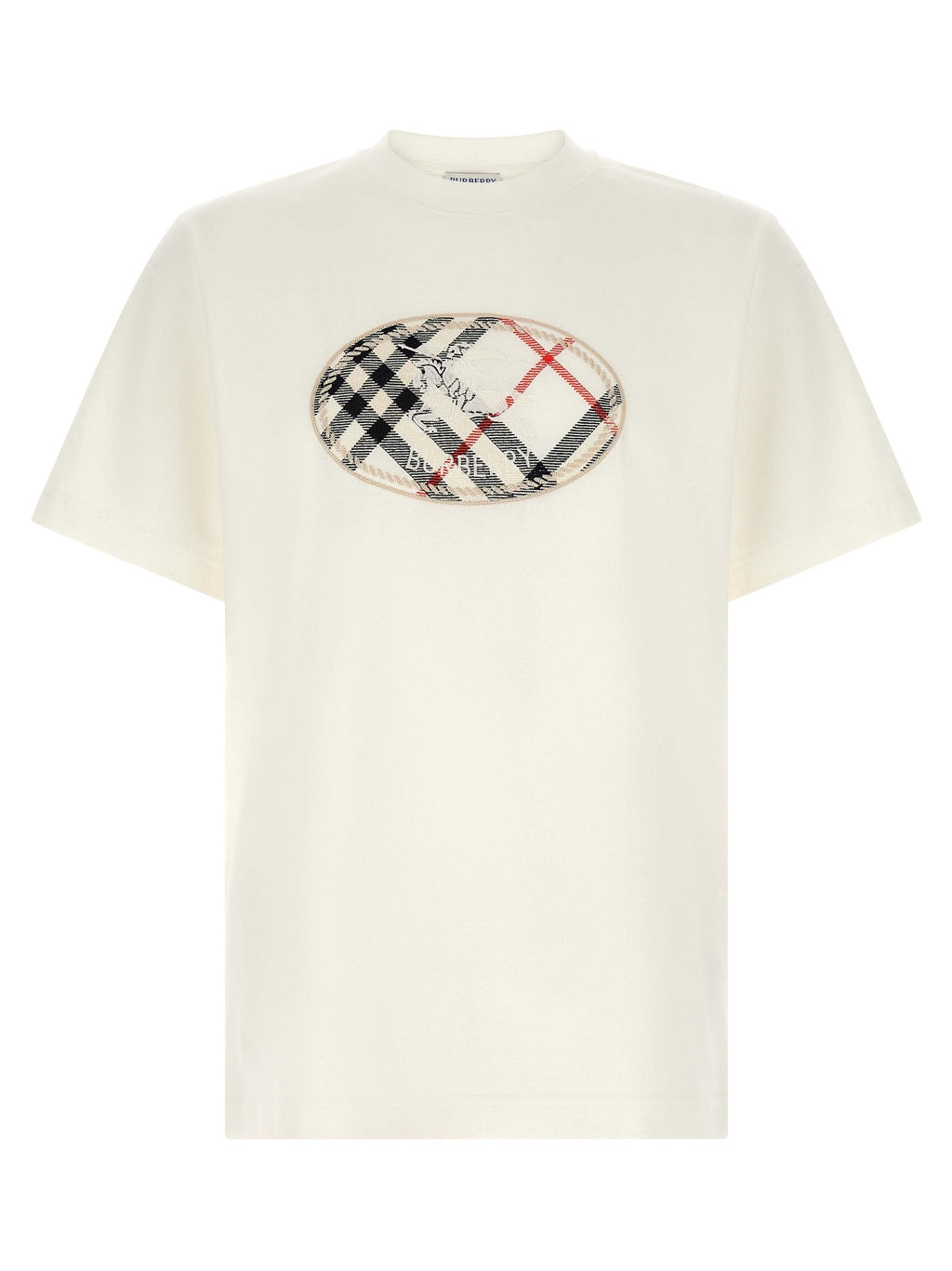 Burberry White Cotton T-Shirt Burberry
