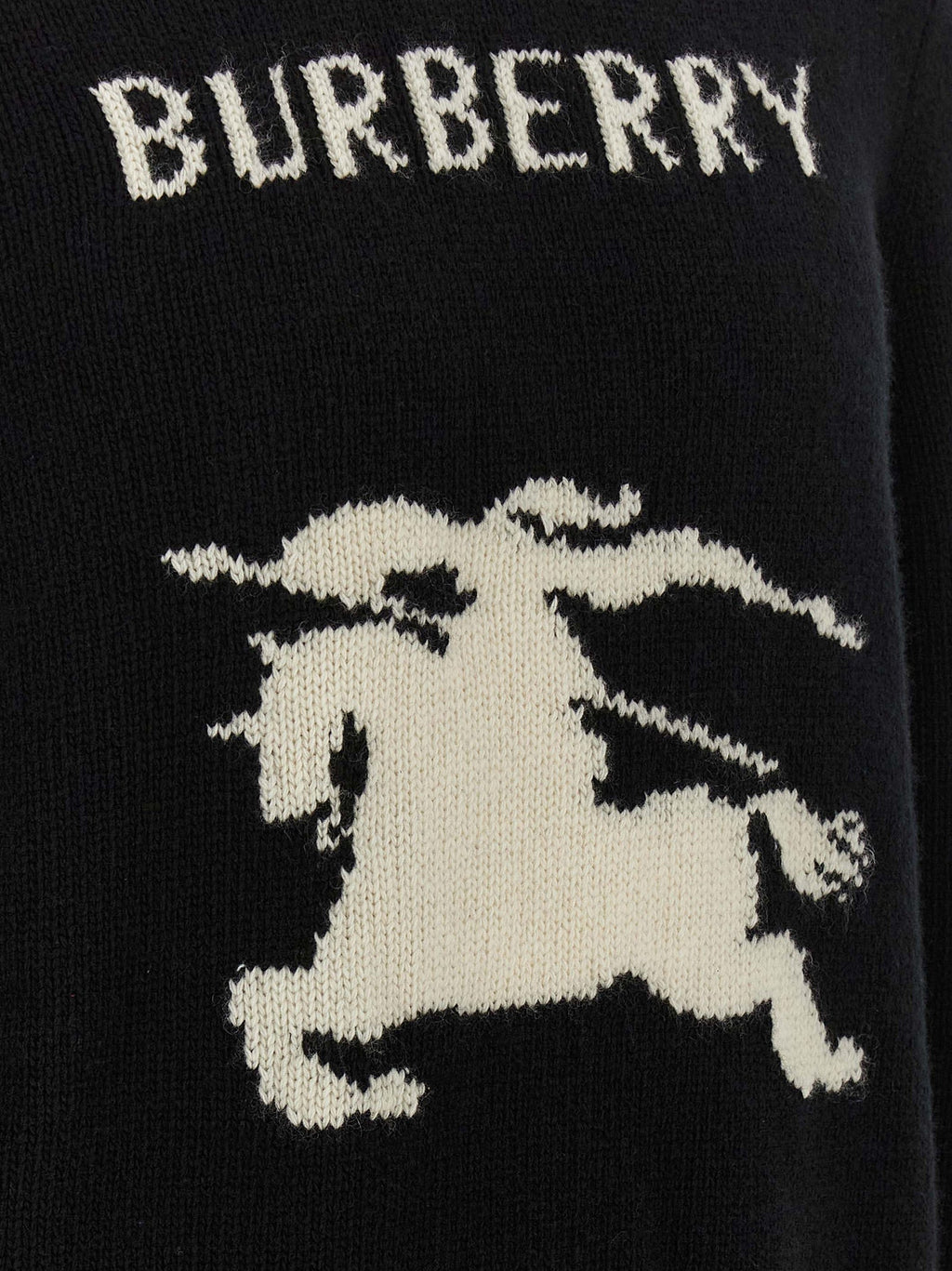 Burberry Black Wool Cardigan Burberry