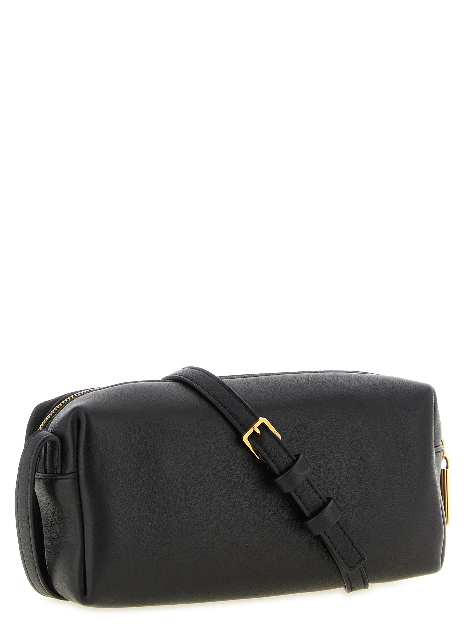 Khaite Black Calfskin Crossbody Bag