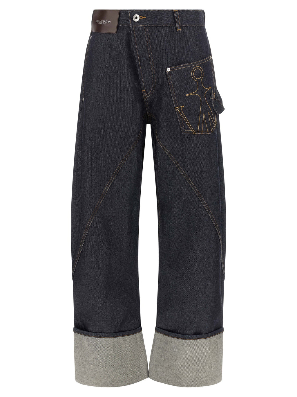 J.W.Anderson Blue Cotton Straight-Leg Jeans