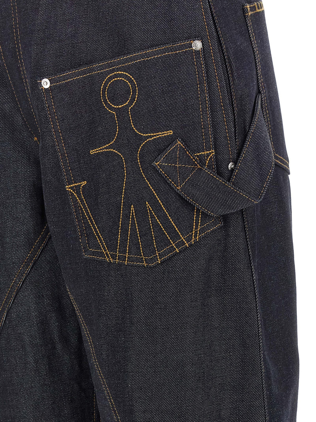 J.W.Anderson Blue Cotton Straight-Leg Jeans