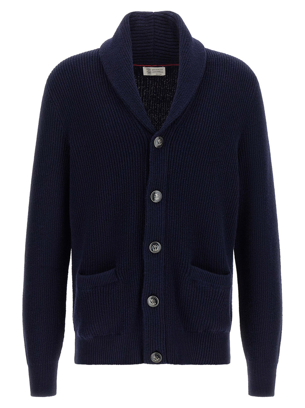 Brunello Cucinelli Blue Cotton Cardigan