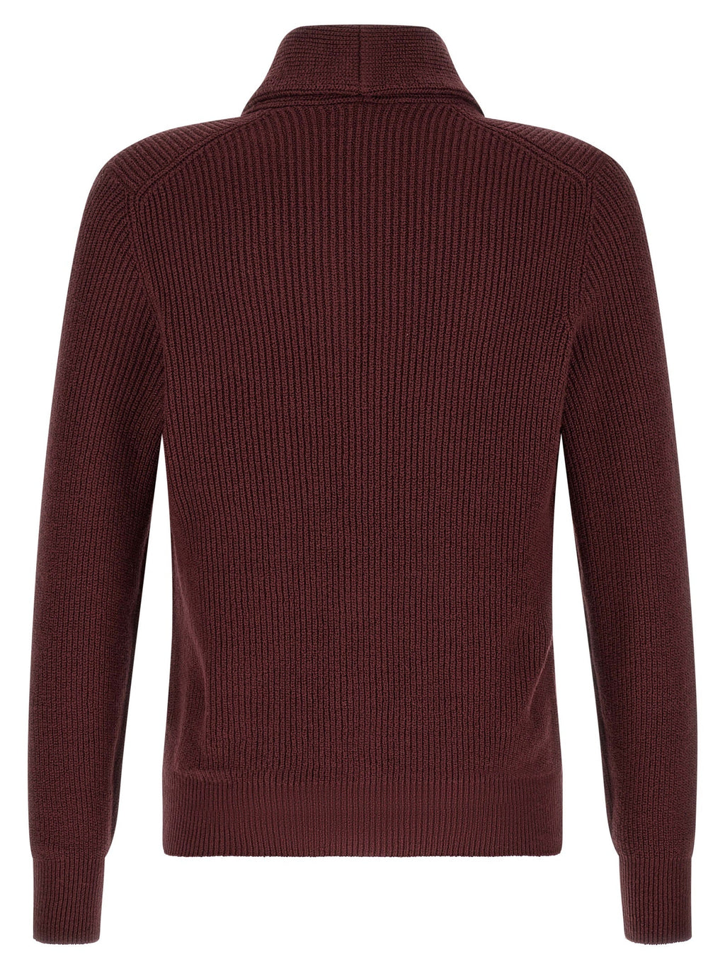 Brunello Cucinelli Bordeaux Cotton Cardigan Brunello Cucinelli