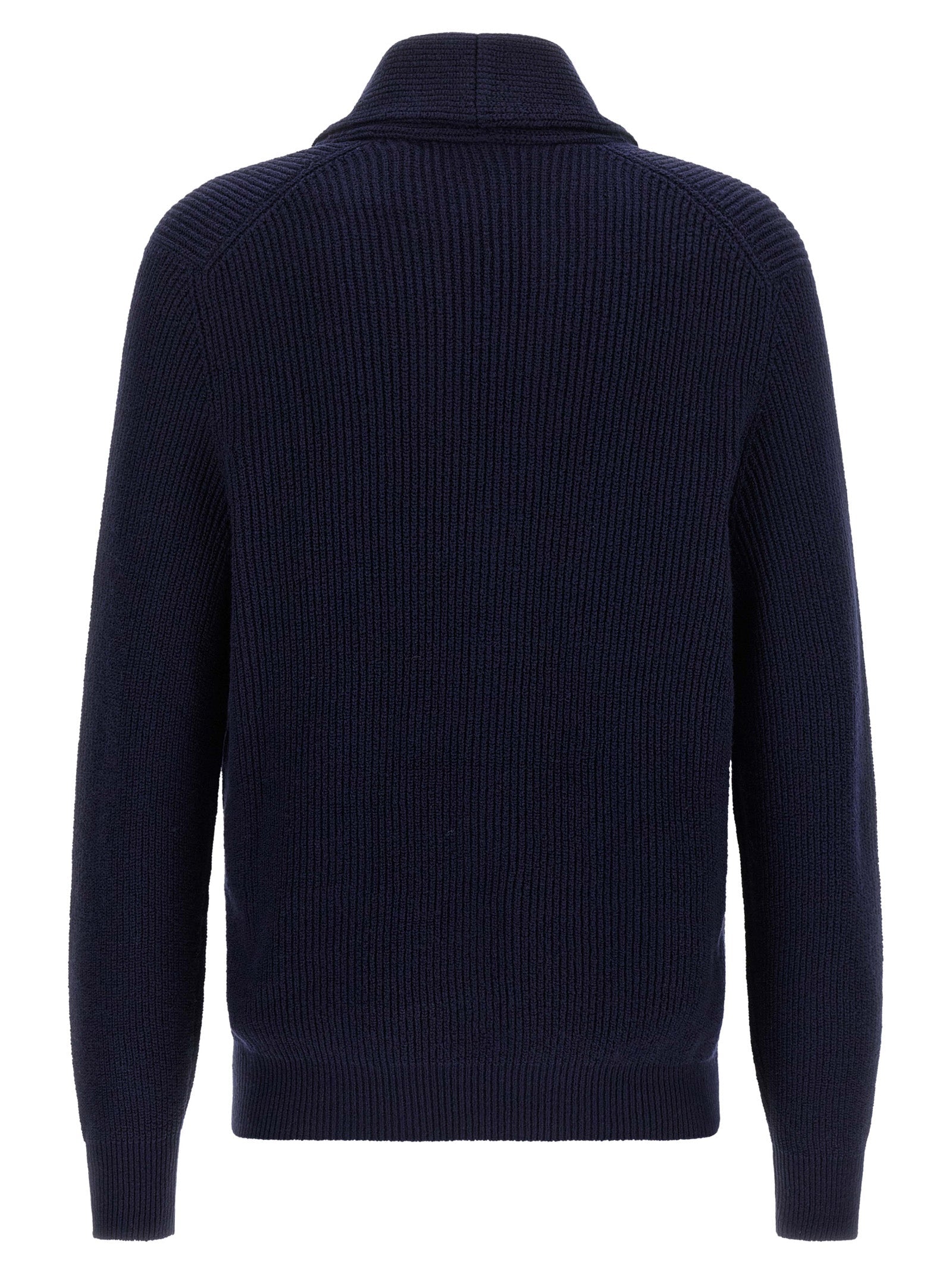 Brunello Cucinelli Blue Cotton Cardigan