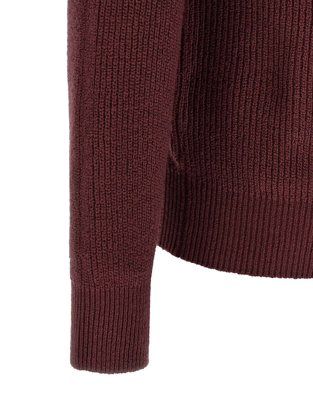 Brunello Cucinelli Bordeaux Cotton Cardigan Brunello Cucinelli
