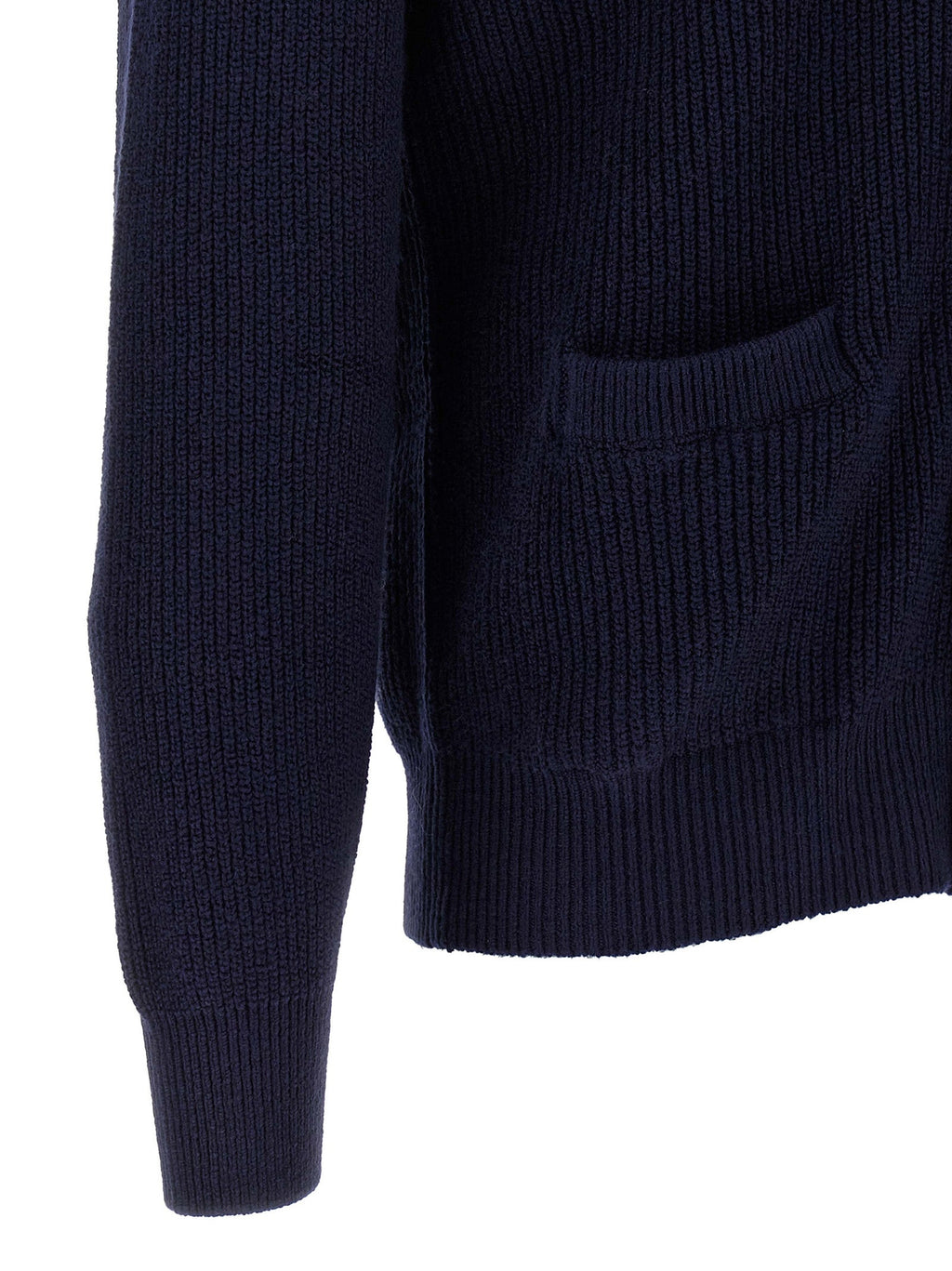 Brunello Cucinelli Blue Cotton Cardigan