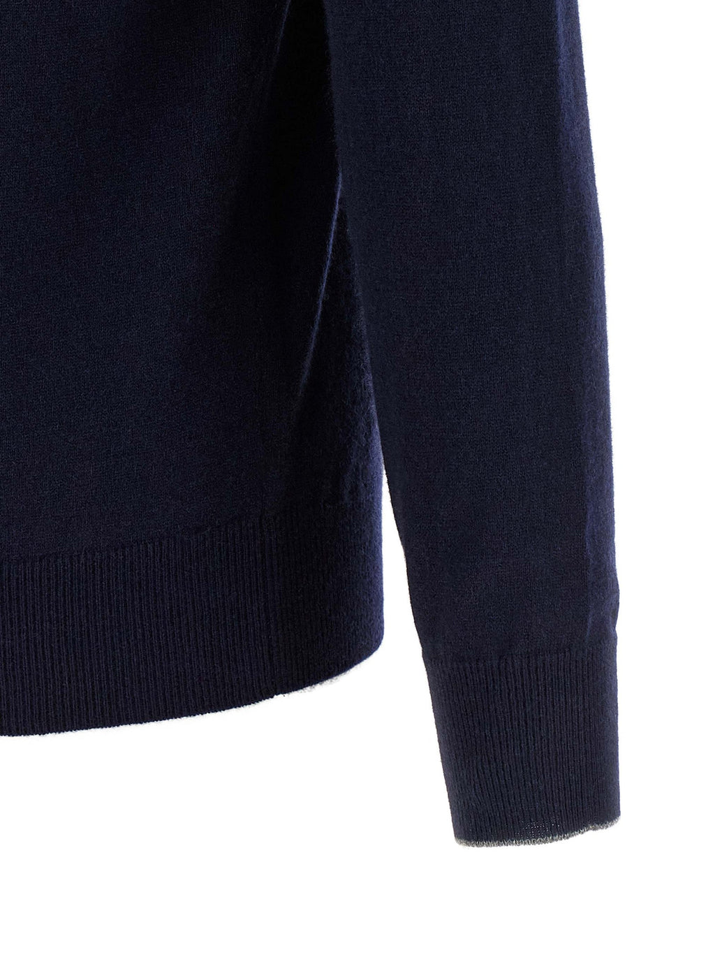 Brunello Cucinelli Blue Cashmere Cardigan