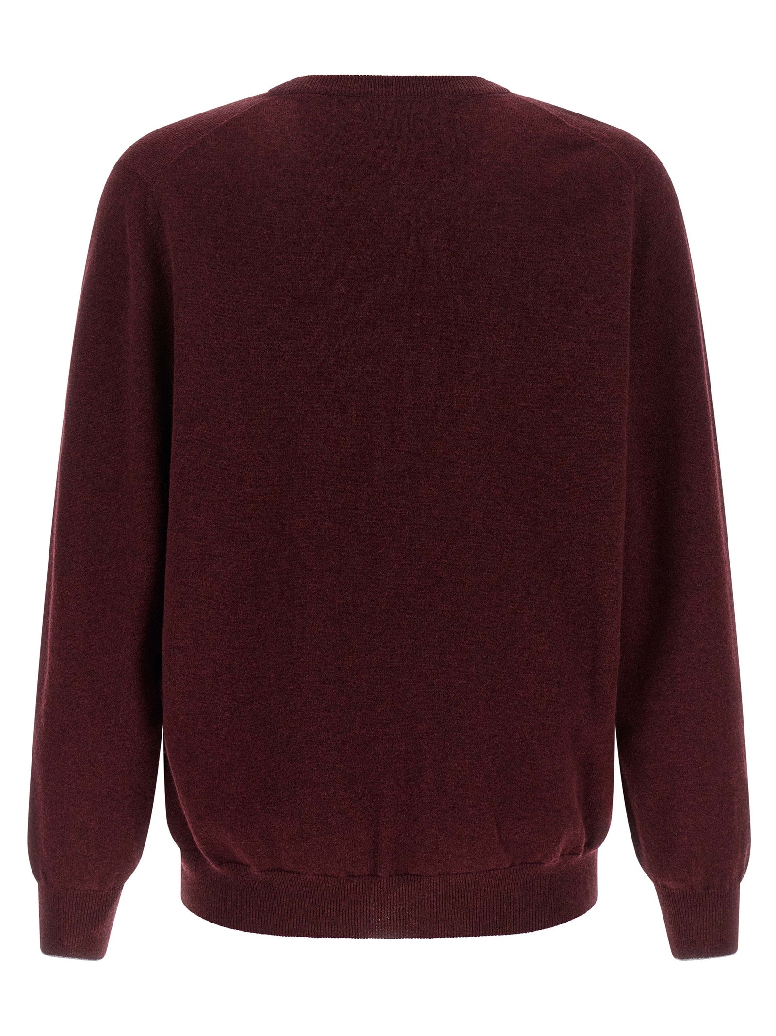 Brunello Cucinelli Bordeaux Cashmere Cardigan