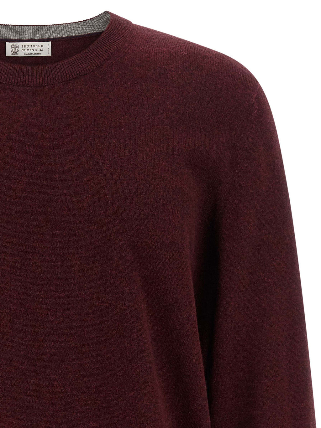 Brunello Cucinelli Bordeaux Cashmere Cardigan