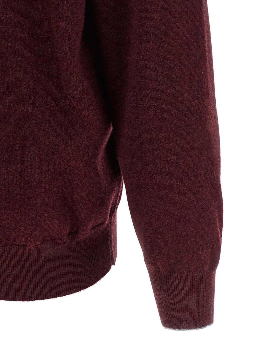 Brunello Cucinelli Bordeaux Cashmere Cardigan