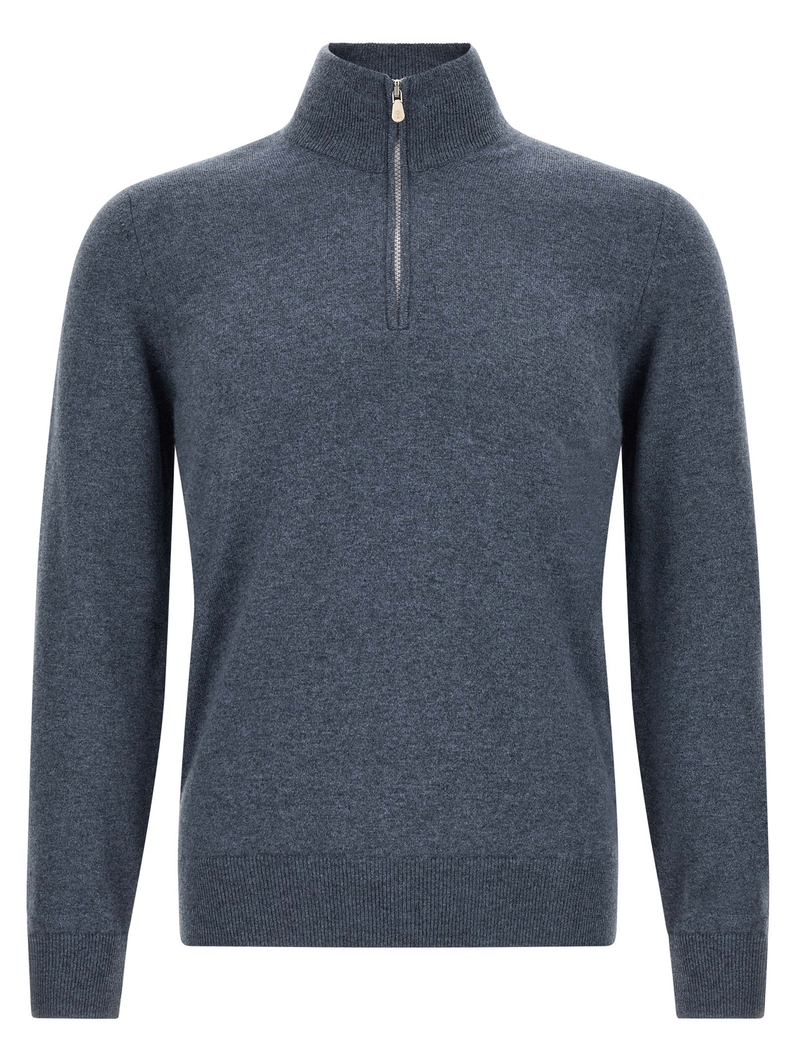 Brunello Cucinelli Blue Cashmere Cardigan Brunello Cucinelli