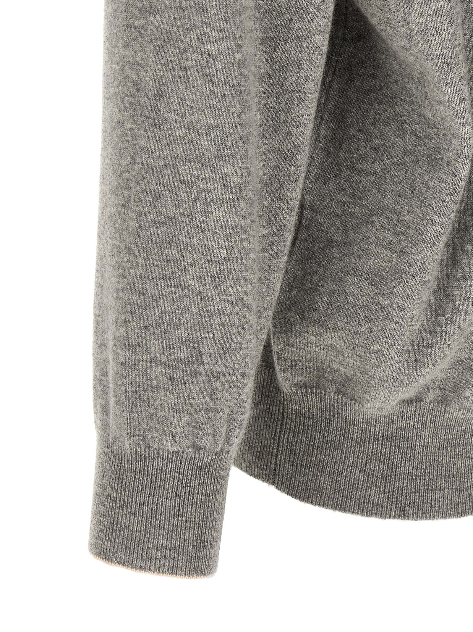 Brunello Cucinelli Gray Cashmere Cardigan