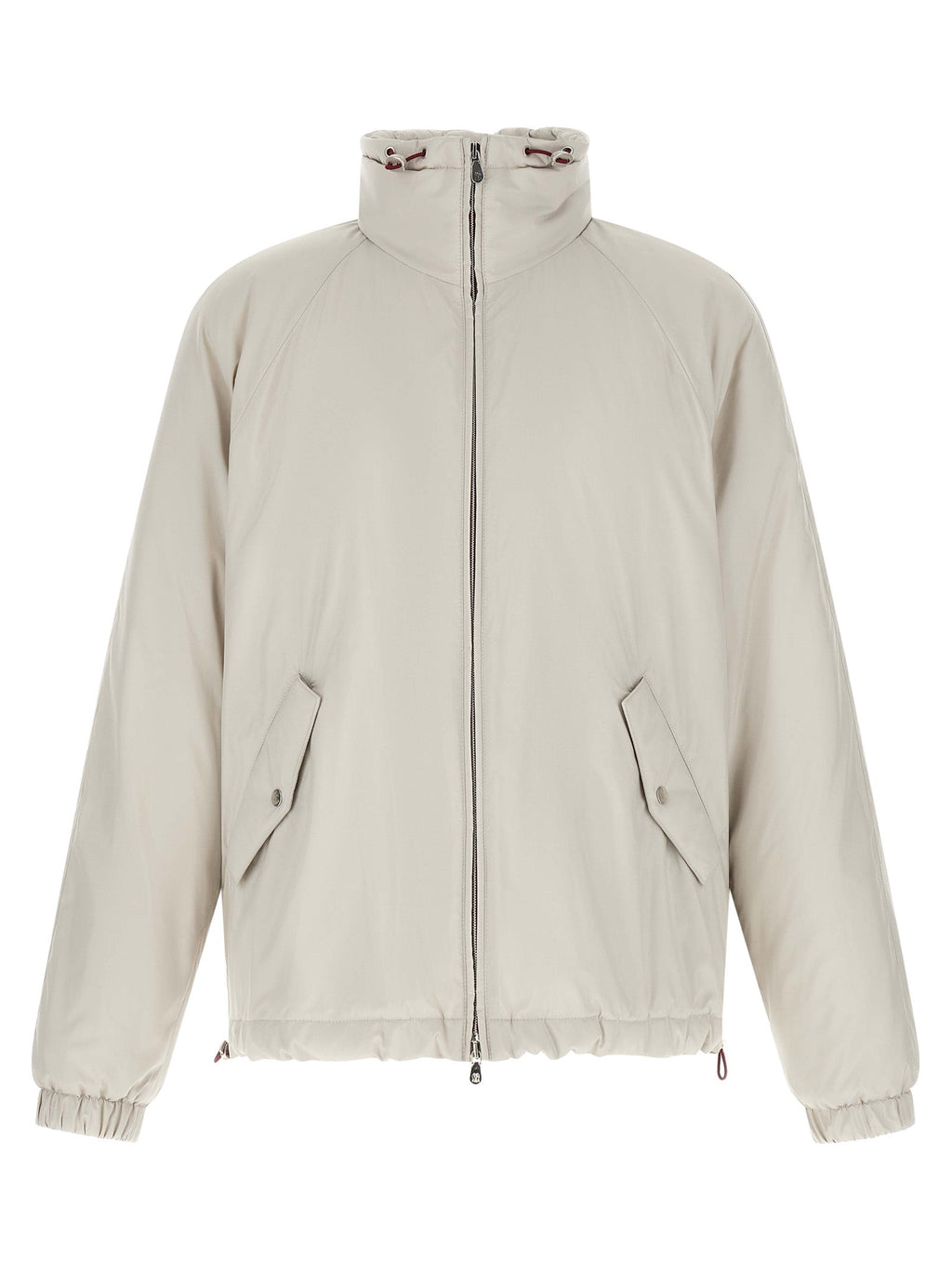 Brunello Cucinelli White Polyester Shell Jacket
