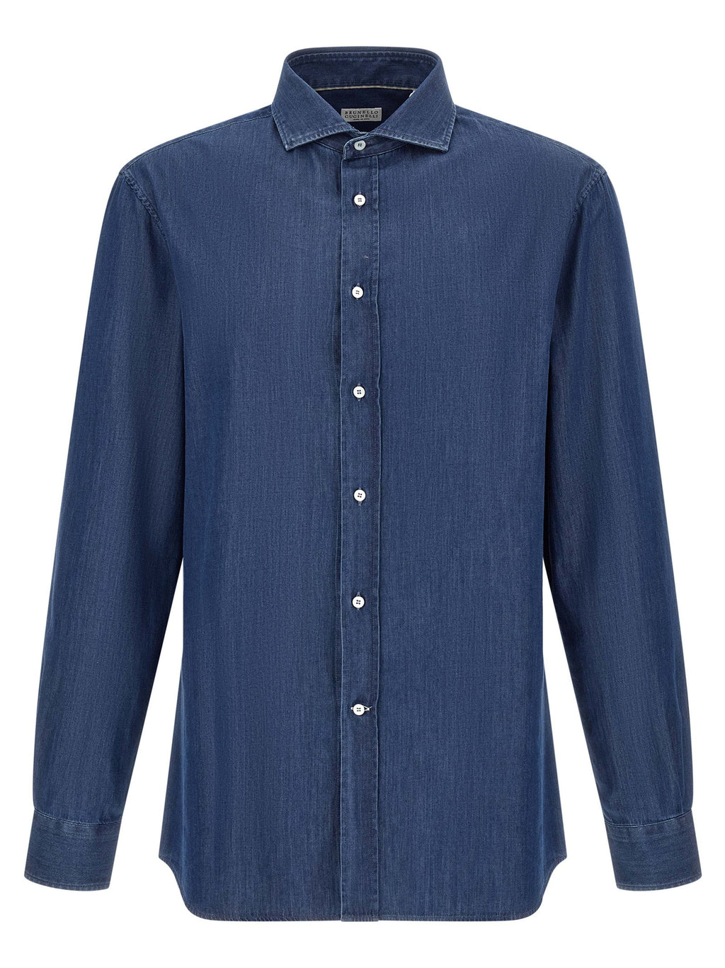 Brunello Cucinelli Blue Cotton Blouse