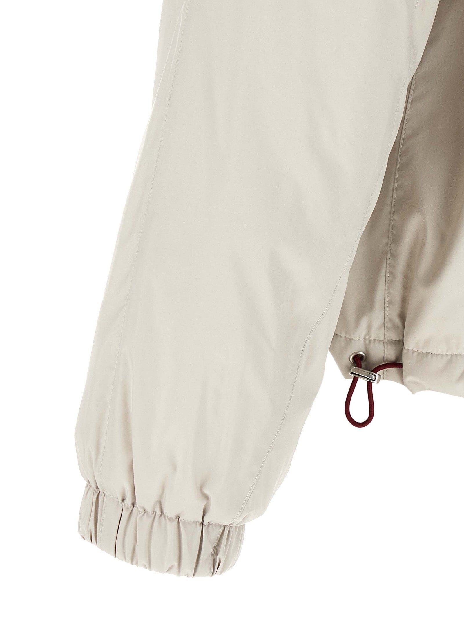 Brunello Cucinelli White Polyester Shell Jacket