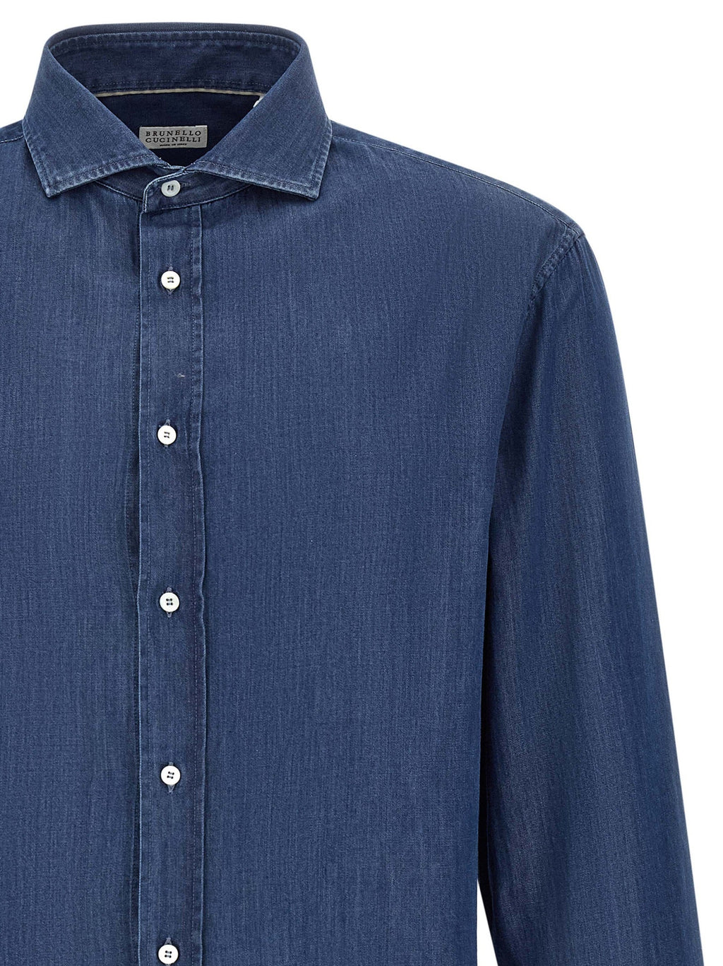 Brunello Cucinelli Blue Cotton Blouse