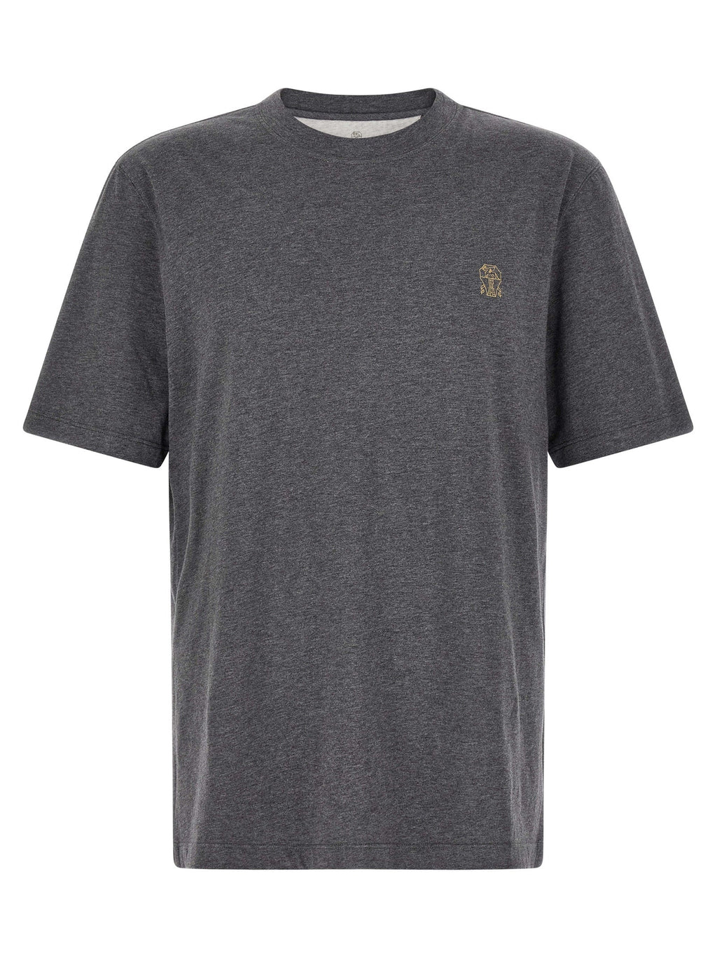Brunello Cucinelli Gray Cotton T-Shirt