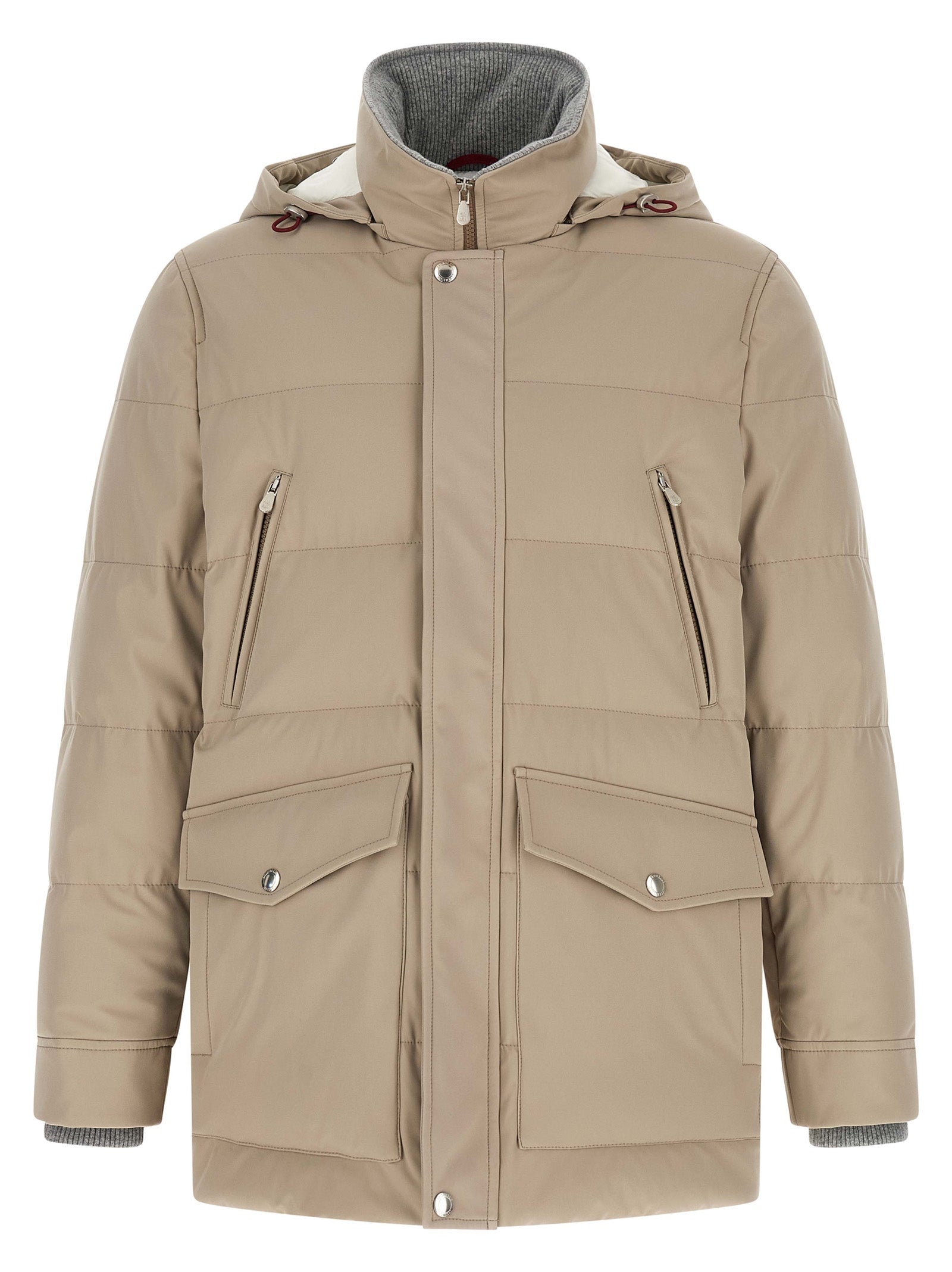 Brunello Cucinelli Beige Polyamide Parka