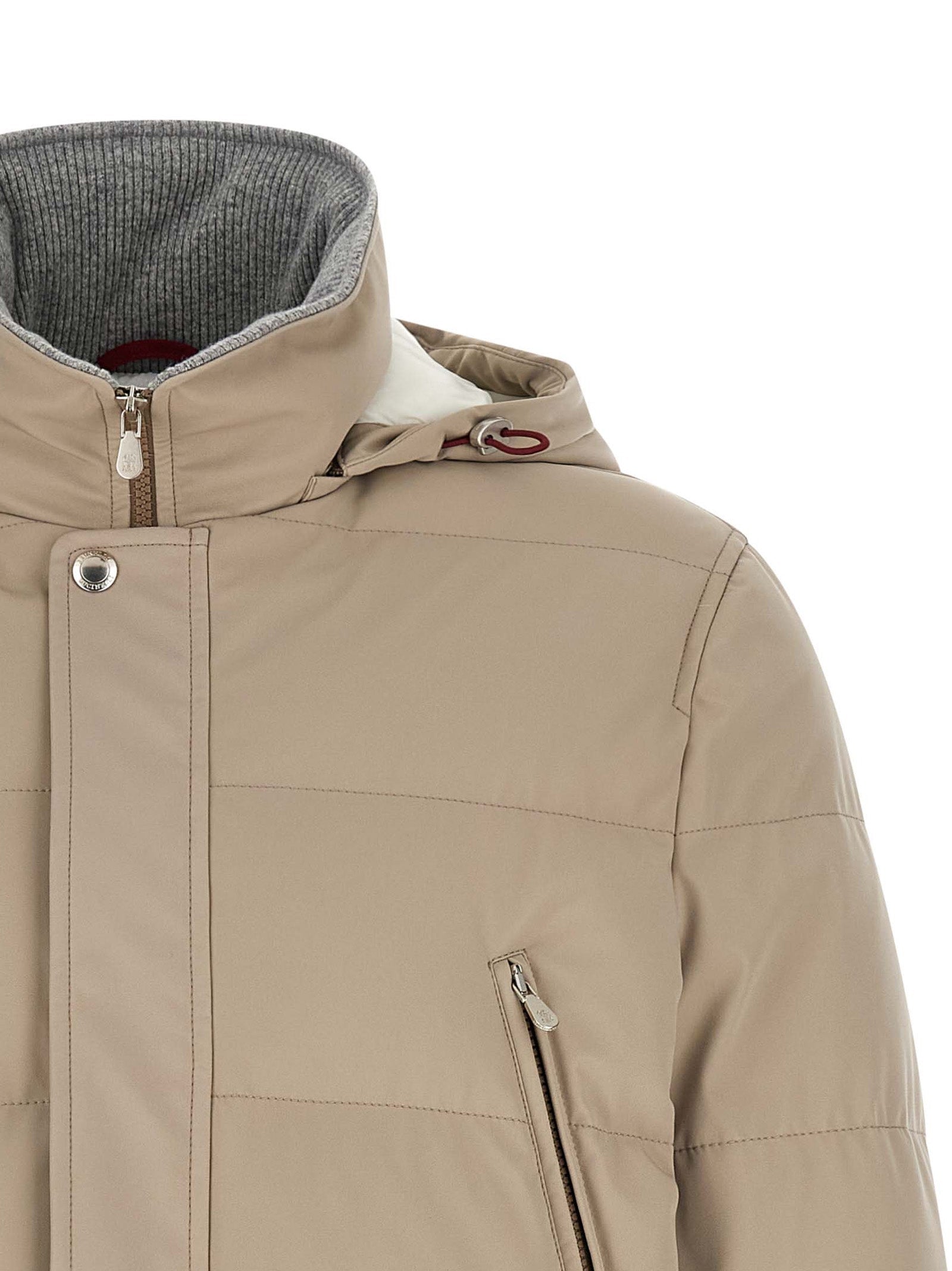 Brunello Cucinelli Beige Polyamide Parka