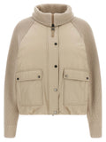 Brunello Cucinelli Beige Cotton Full-Length Jacket