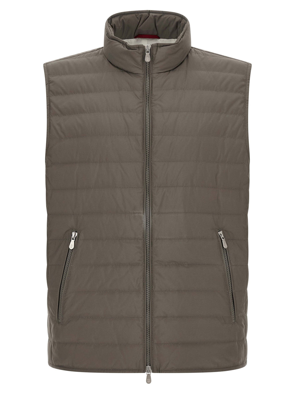 Brunello Cucinelli Bicolor Polyester Sleeveless Jacket