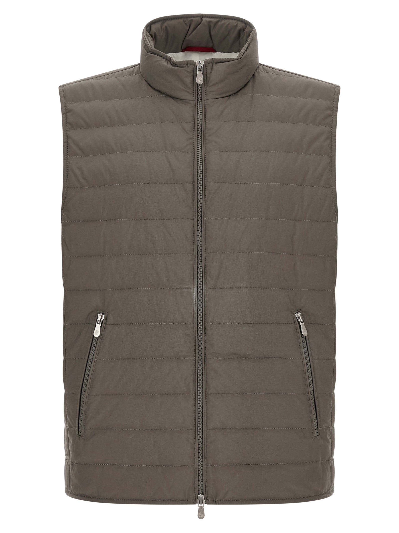 Brunello Cucinelli Bicolor Polyester Sleeveless Jacket